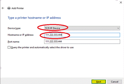 Add Networked Printer for Windows Using IP Address | The ILR School
